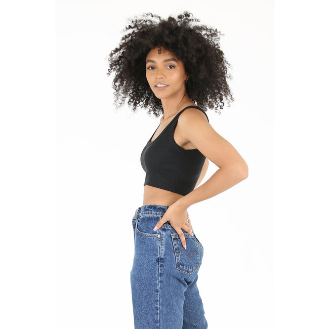 Angie Rib Knit Crop Tank (X2CK3) - Creations Boutique