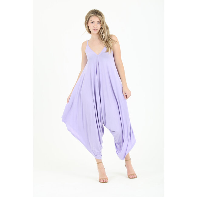 Angie Angie V-neck Knit Harem Jumpsuit (X5099)