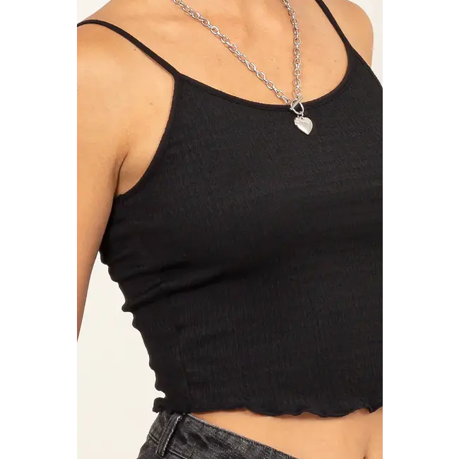Double Zero Double Zero crop knit top (DZ24C836)