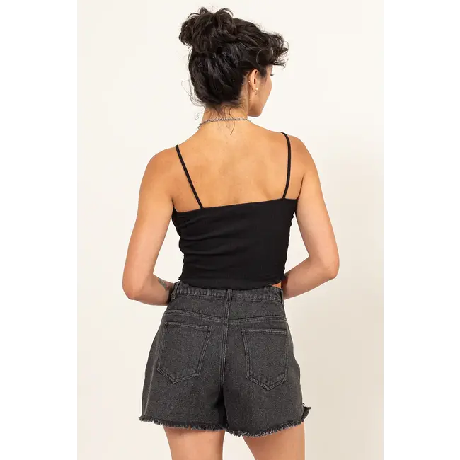 Double Zero Double Zero crop knit top (DZ24C836)