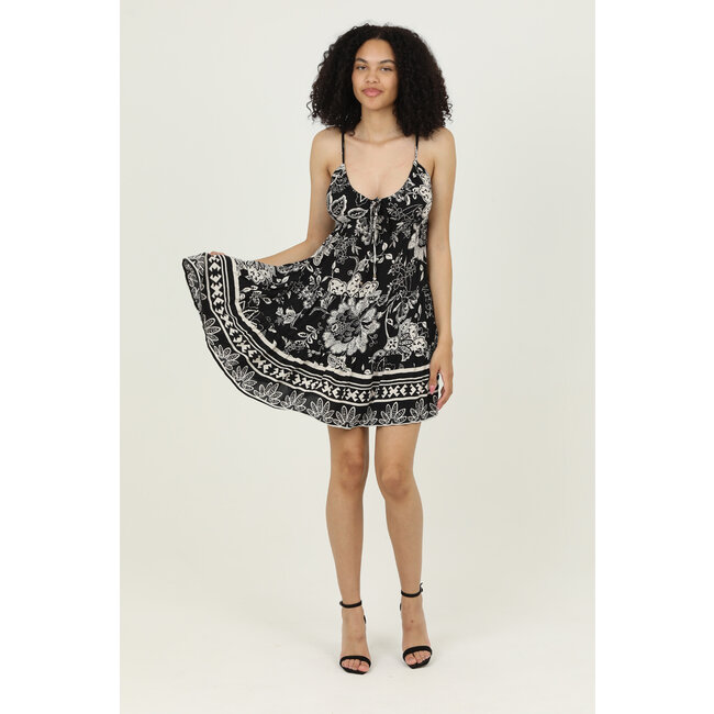 Angie Angie SPAG STRAP TIERED SHORT DRESS (C4A95)