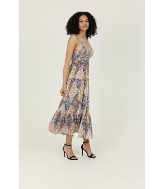Angie Angie V Neck Maxi with Tie Back Dress(F4F72)