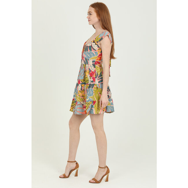 Angie Angie Short Dress With Tiers (F4K72)