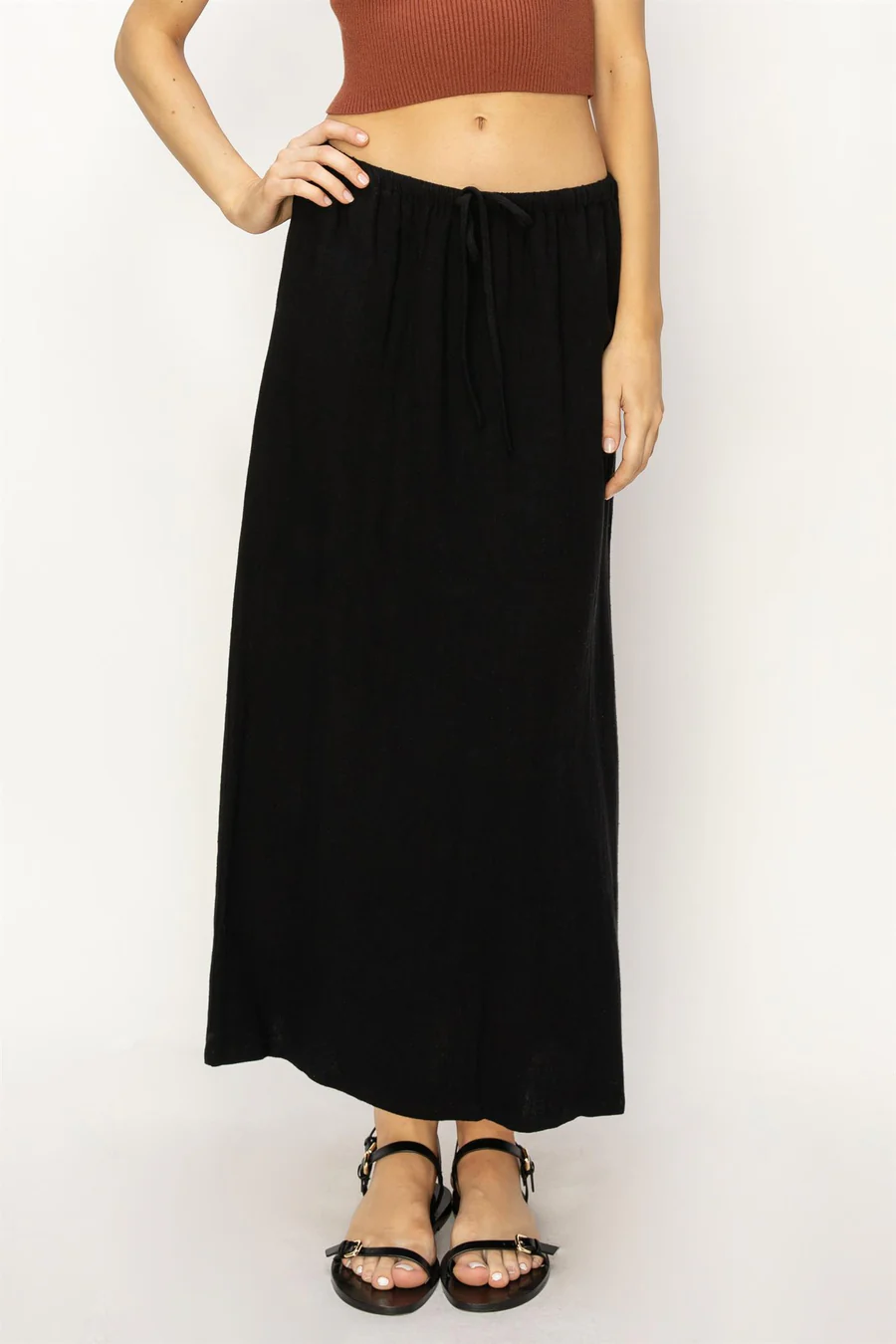 Double Zero Woven Skirt (DZ24A302) - Creations Boutique