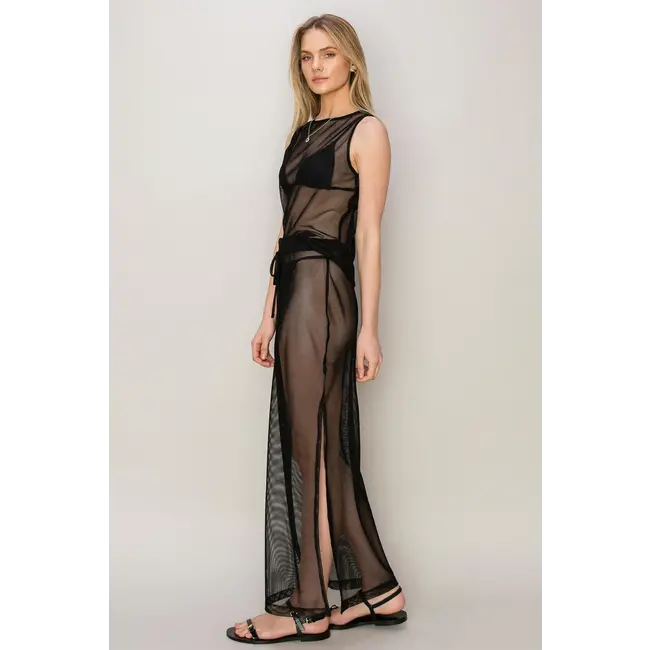 HYFVE HYFVE METALLIC KNIT TOP AND SKIRT SET (HF24A709)