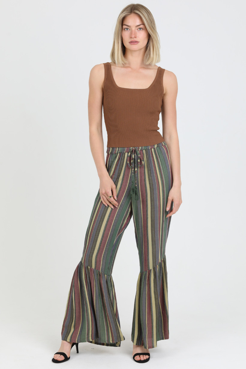 Angie Flare Ruffle Pants - Creations Boutique Angie Flare Ruffle Pants - Creations Boutique