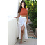 Angie Angie Maxi Skirt w/ Eyelets and High Slit SWDOT (26P74)
