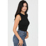 Angie Wavy Rib Knit Top (X2DU8)