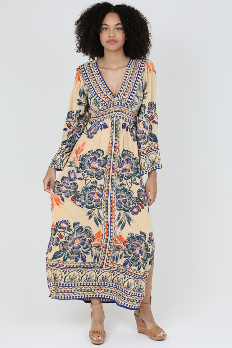 アメリヴィンテージ MELON SLEEVE STRAIGHT DRESS Ameri（アメリ）の「MELON SLEEVE STRAIGHT DRESS（ワンピース
