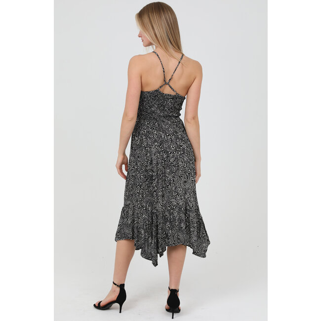 Angie Angie Smocked Bodice Maxi Dress(C4a22)