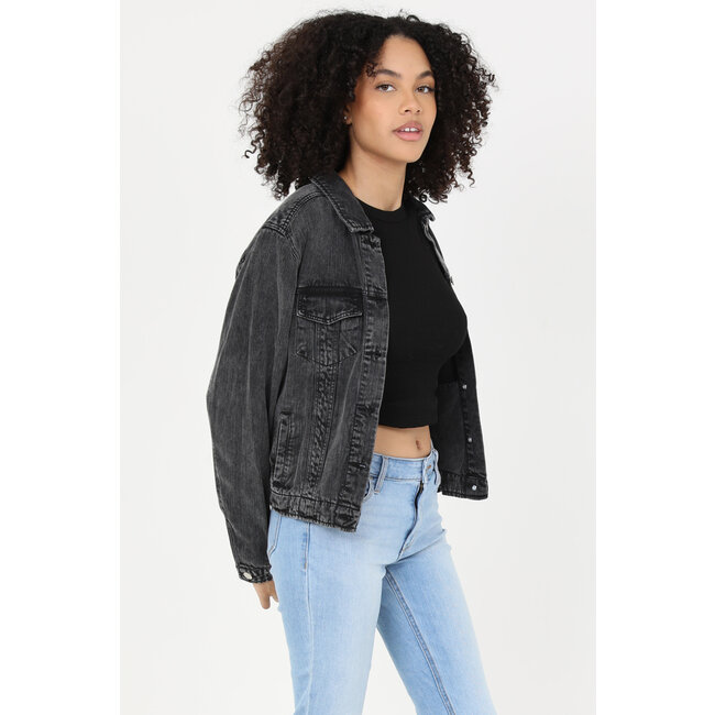 Angie Angie Tencel Acid Wash Denim Jacket (SJB06)