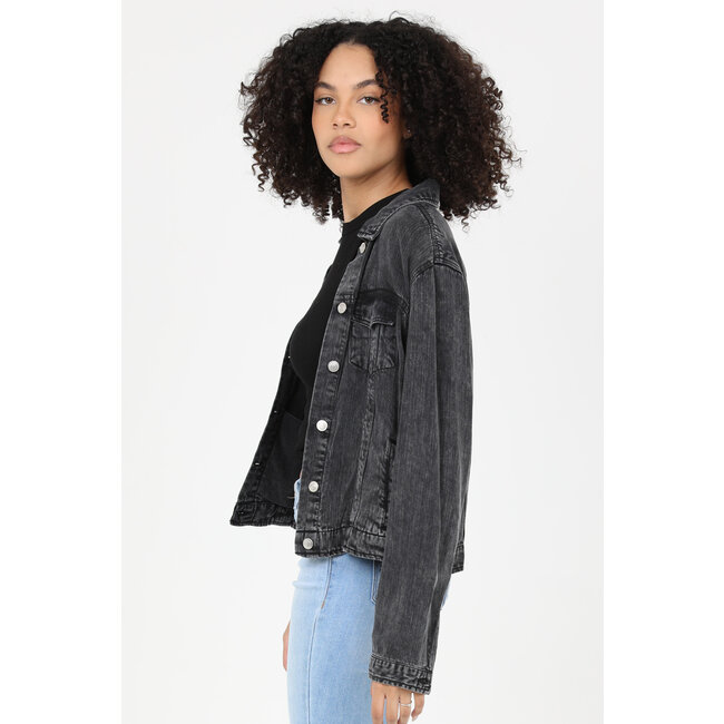 Angie Angie Tencel Acid Wash Denim Jacket (SJB06)
