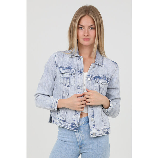Angie Angie Tencel Acid Wash Denim Jacket (SJB06)