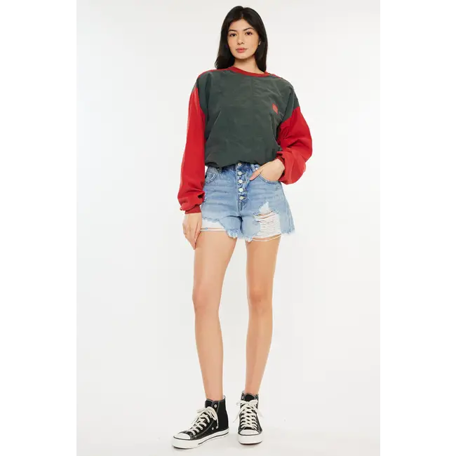 Kancan Comfort Waist Band High Rise Mom Short (KC7955ML)