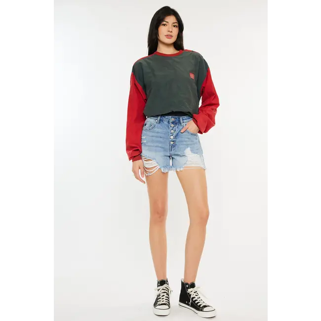 Kancan Comfort Waist Band High Rise Mom Short (KC7955ML)