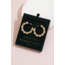 Fame Secret Box Gold Dipped Braided Hoop Earrings (SB50015)