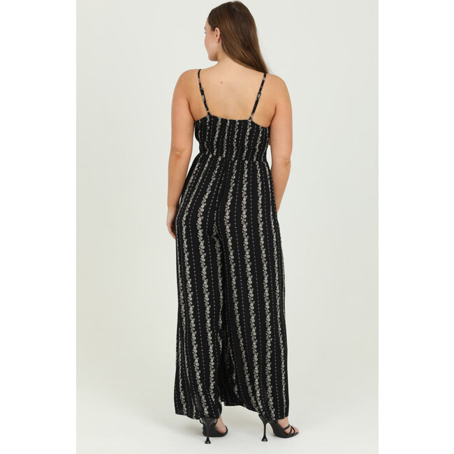 Angie Angie Jumpsuit w/ Slit Pant (B5957)