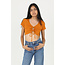 Angie Angie Textured Knit Loop Front Crop Top (X2DM9)