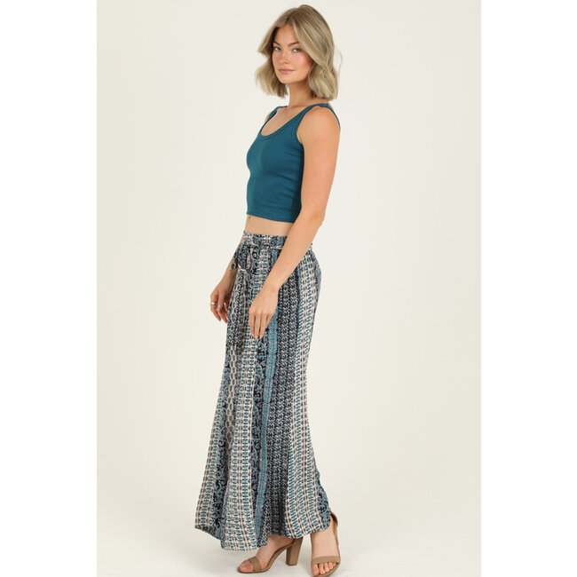 Angie Angie Wide Leg Tie Front Pant (25S76)