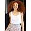 Angie Lace Trim Rib Knit Tank W.Buttons (X2AG9)