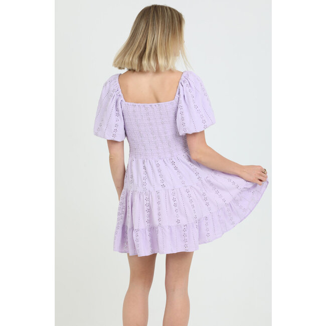 Angie Angie Keyhole Dress w/ Puff Sleeve(C4B91)