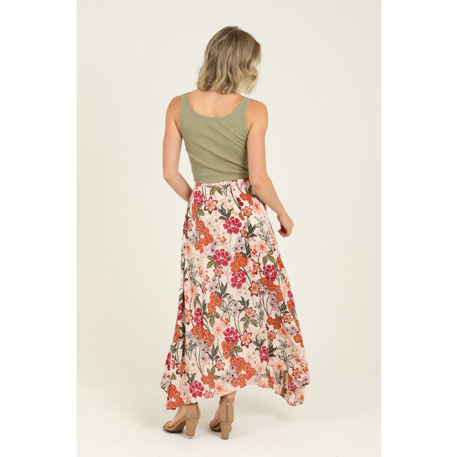 Angie Angie Smocked Waist Maxi Skirt (X6363)