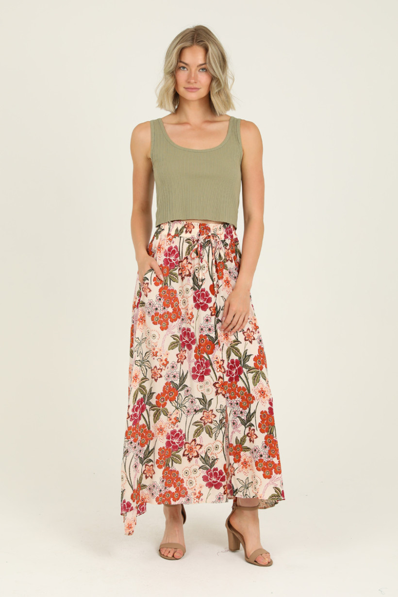 Angie Smocked Waist Maxi Skirt (X6363) - Creations Boutique Angie Smocked Waist Maxi Skirt (X6363) - Creations Boutique