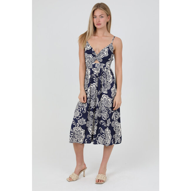Angie Twist Front Maxi Dress (F4J10)