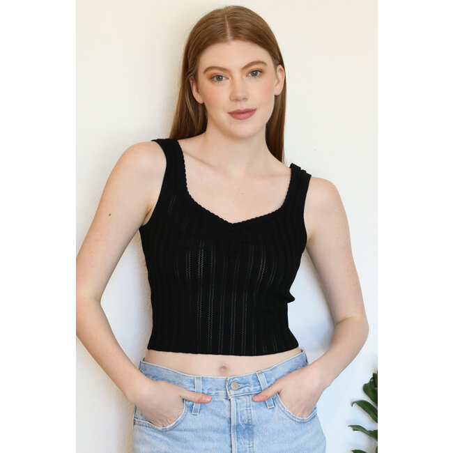 Angie Angie Ribbed Tank (X2DM7)