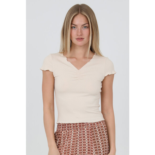 Angie Angie Cinched Vneck tee (X2DN1)