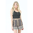 Angie Lace Trim Rib Knit Tank W.Buttons (X2AG9)