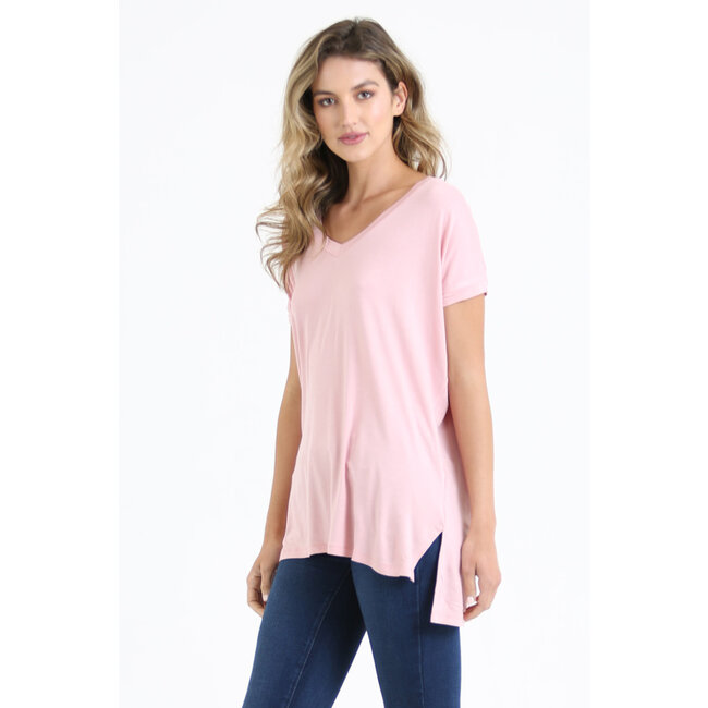 Angie V-Neck Over-Sized Knit Top (X2K05)
