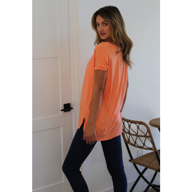 Angie Angie V-Neck Over-Sized Knit Top (X2K05)