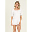 Angie Angie Square Neck SS Romper (B5A91)