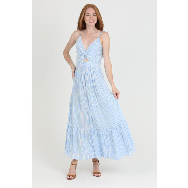 Angie Angie  Twist Front Tiered Dress (C4A91)