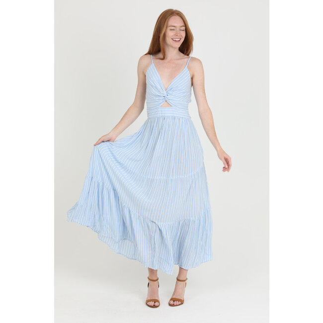 Angie Angie  Twist Front Tiered Dress (C4A91)