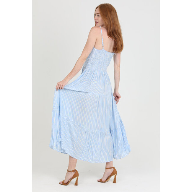 Angie Angie  Twist Front Tiered Dress (C4A91)