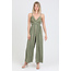Angie Angie Jumpsuit w/ Slit Pant (B5957)