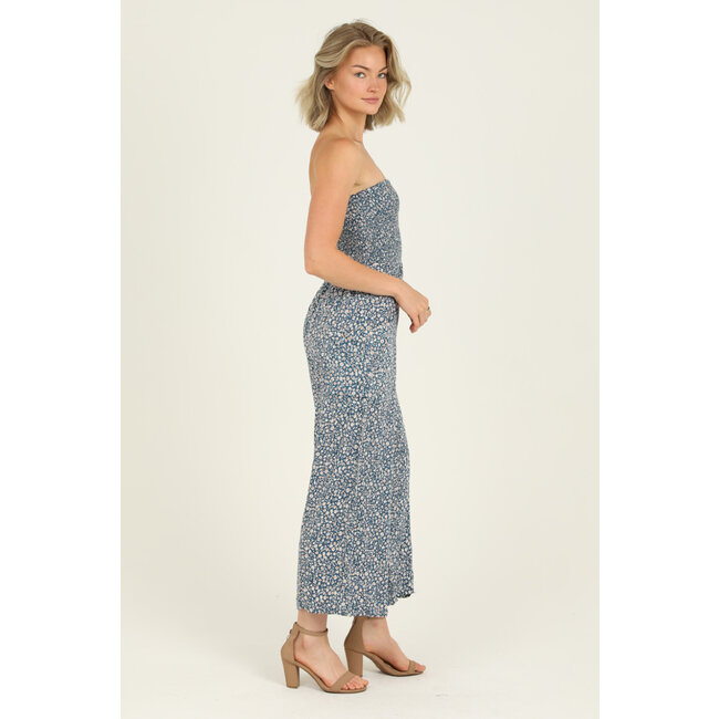 Angie Smocked Bodice W/Pockets Jumpsuit (B5A88)