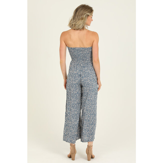 Angie Smocked Bodice W/Pockets Jumpsuit (B5A88)