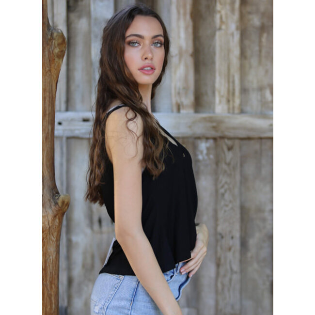 Angie Angie Wood Button Swing Tank (X2T72)