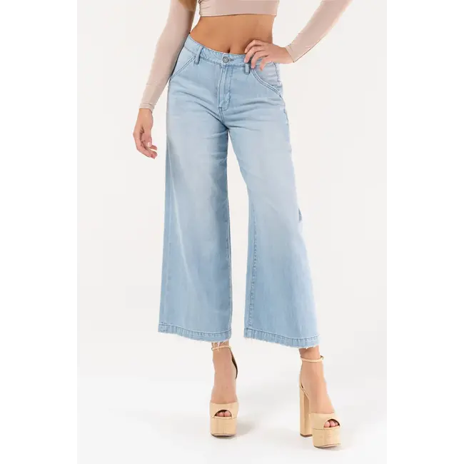 Hidden Hidden Nori Cropped Wide Leg Trouser (HD9204C)