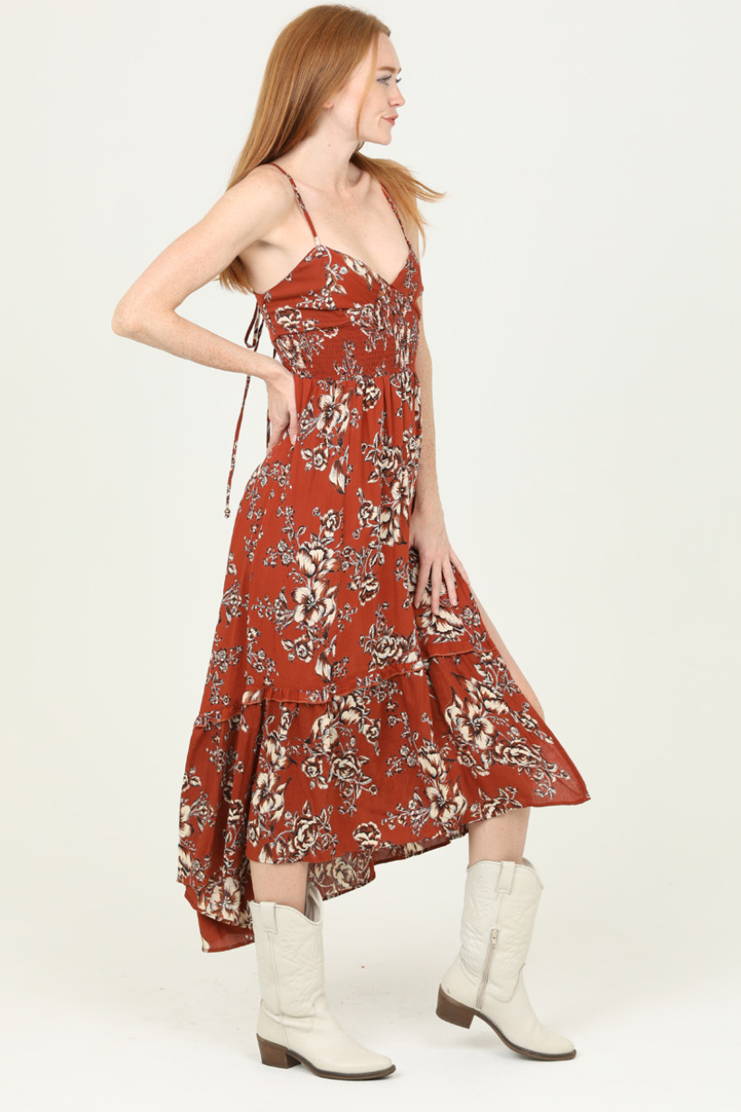 【限定値下げ】ANDRESD bell sleeve slit dress ANDRESD bell sleeve slit dress
