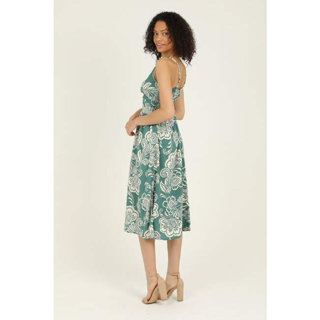 Angie Twist Front Maxi Dress (F4J10)