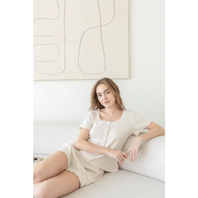 Things Between Pointelle Lounge Wear Top (TBT1100)