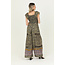 Angie Angie Flutter Slv Smocked Vneck Tie Front Jumpsuit (Q5Y41)