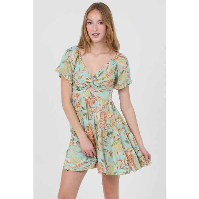 Angie Angie Tiered Skirt SS Dress (C4495)