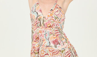 Angie Striped Keyhole Maxi Dress - Creations Boutique