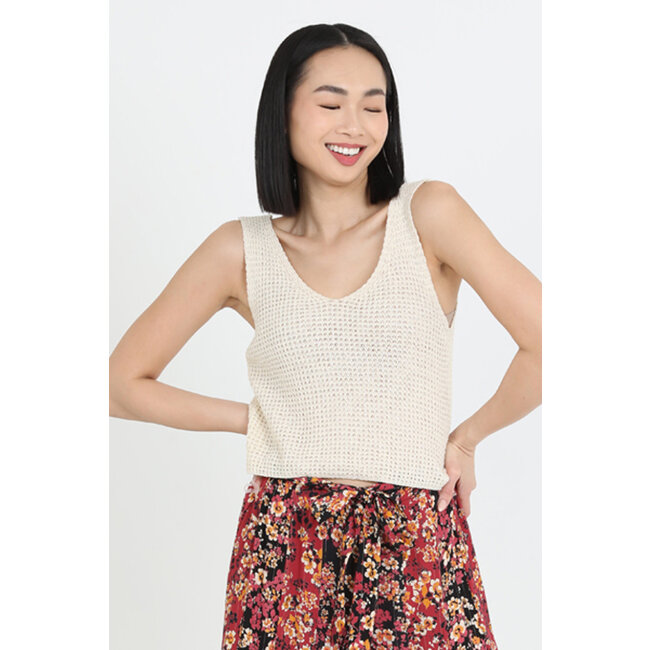 Angie Angie V-Neck Tank Top (X2DU3) ASIS