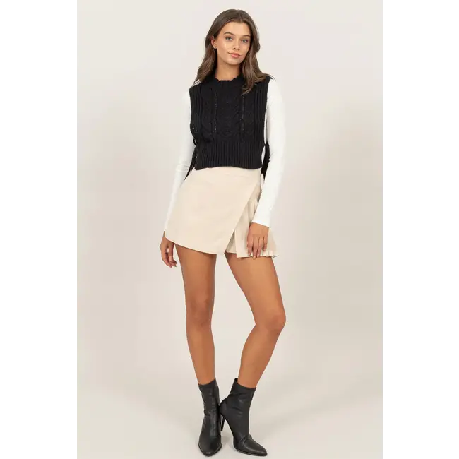 HYFVE Hyfve Side Tie Sweater Vest (HF24F069)